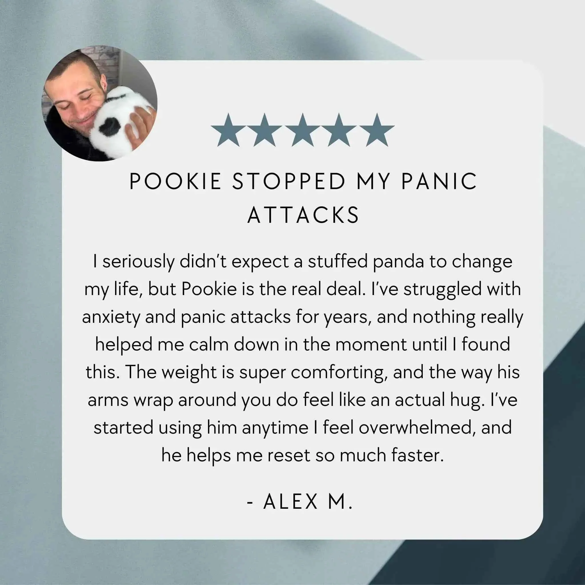 Pookie the Panda Weighted Animal - Image 3